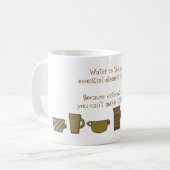 Wasser ist lebenswichtig, weil es KAFFEE-Tasse mac Kaffeetasse (Vorderseite Links)