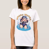 Wasser ist mein glücklicher Ort Pool Girl T-Shirt (Vorderseite)