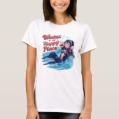 Wasser ist mein glücklicher Ort, wo die Ruhe unter T-Shirt (Vorderseite)