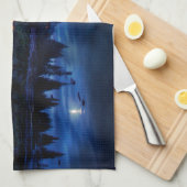 Wasser | Jenny Lake Grand Teton National Park Geschirrtuch (Viertel Falte)