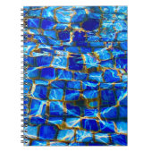 Wasser-Kachel-Notizbuch Notizblock (Vorderseite)