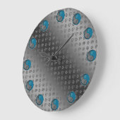 Wasser Kaninchen Große Wanduhr (Winkel)