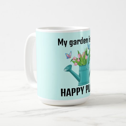 Wasser kann Gartengestaltung Kaffeetasse (Vorderseite Links)