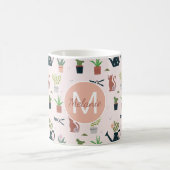 Wasser kann Pflanze Katzen Personalisierte Gartena Kaffeetasse (Mittel)