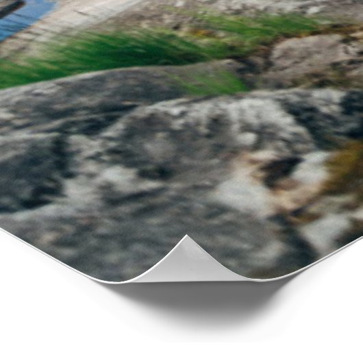 Wasser | Kanufahrt am See in Schweden Poster (Ecke)