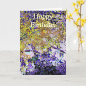 WASSER KARTE (Gelbe Blume)