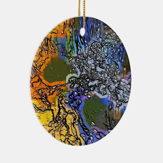 WASSER KERAMIKORNAMENT (Rechts)