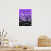 Wasser...Kohle der Zukunft - Poster (lila) (Küche)