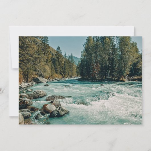 Wasser | Kucherla River, Altai Mountains Dankeskarte (Vorderseite)