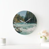 Wasser | Kucherla River, Altai Mountains Große Wanduhr (Zuhause)
