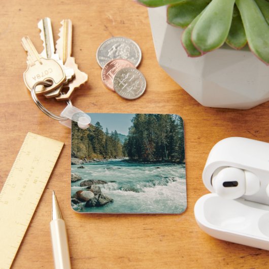 Wasser | Kucherla River, Altai Mountains Schlüsselanhänger (Schreibtisch)