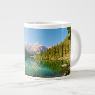 Wasser   Lago di Fusine Mount Gangart Julische Alp Jumbo-Tasse