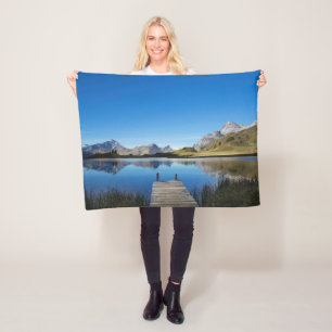 Wasser Lai da Vons Schweiz Fleecedecke
