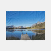 Wasser | Lai da Vons Schweiz Fleecedecke (Vorderseite (Horizontal))