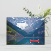 Wasser | Lake Louise Canadian Rocky Mountains Dankeskarte (Stehend Vorderseite)