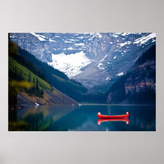 Wasser | Lake Louise Canadian Rocky Mountains Poster (Vorne)