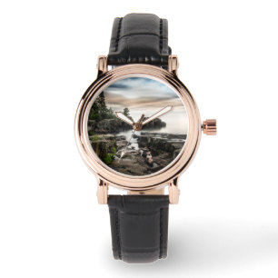 Wasser   Lake Superior Grand Marais, Minnesota Armbanduhr