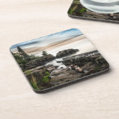 Wasser | Lake Superior Grand Marais, Minnesota Getränkeuntersetzer (Linke Seite)