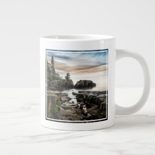 Wasser | Lake Superior Grand Marais, Minnesota Jumbo-Tasse (Rechts)