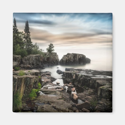Wasser | Lake Superior Grand Marais, Minnesota Magnet (Vorne)