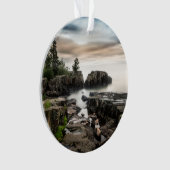 Wasser | Lake Superior Grand Marais, Minnesota Ornament (Vorderseite)