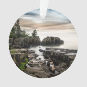 Wasser | Lake Superior Grand Marais, Minnesota Ornament (Vorderseite)