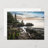 Wasser | Lake Superior Grand Marais, Minnesota Postkarte (Vorne/Hinten)