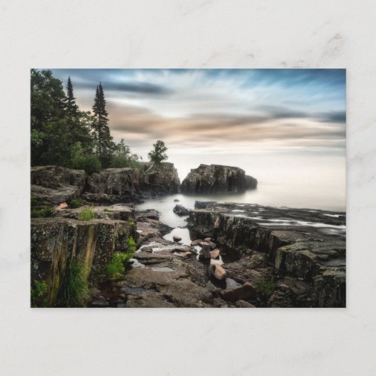 Wasser | Lake Superior Grand Marais, Minnesota Postkarte (Vorderseite)