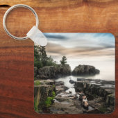 Wasser | Lake Superior Grand Marais, Minnesota Schlüsselanhänger (Vorderseite)