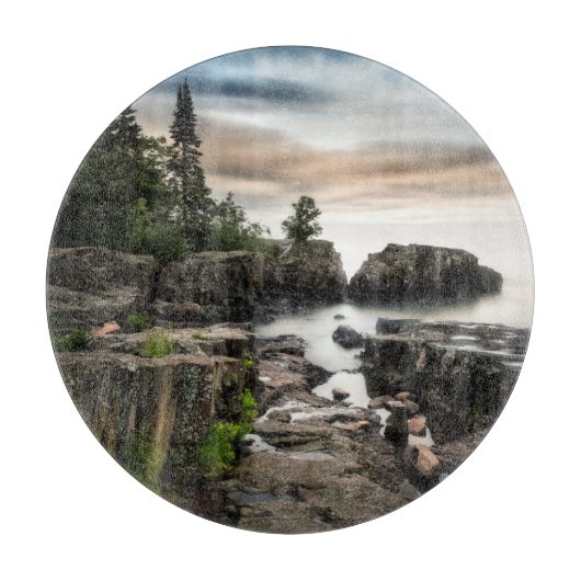 Wasser | Lake Superior Grand Marais, Minnesota Schneidebrett (Vorderseite)