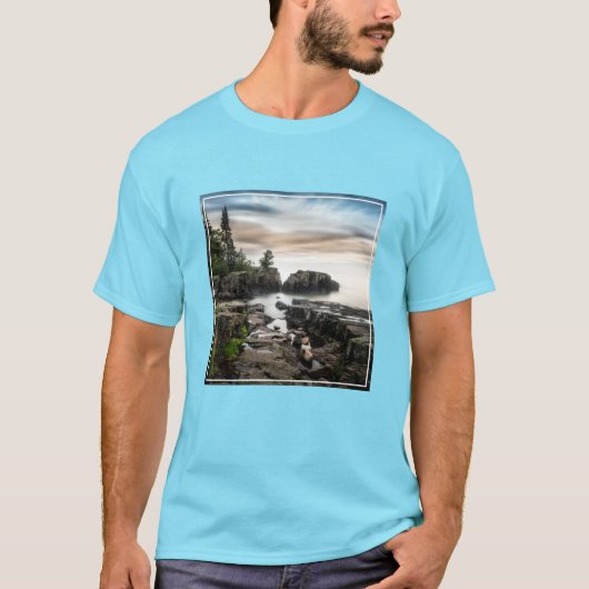 Wasser | Lake Superior Grand Marais, Minnesota T-Shirt (Vorderseite)
