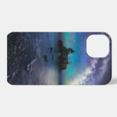 Wasser | Lake Superior Minnesota iPhone Hülle (Rückseite (Horizontal))