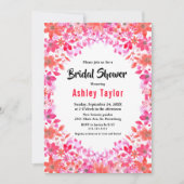 Wasser Land Sommer Blumengebirge Brautparty Einladung (Vorderseite)