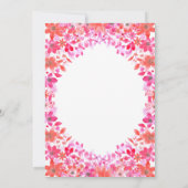 Wasser Land Sommer Blumengebirge Brautparty Einladung (Rückseite)