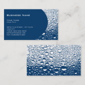 Wasser lässt berufliche Geschäfts-Karten-Schablone Visitenkarte (Vorne/Hinten)