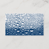 Wasser lässt berufliche Geschäfts-Karten-Schablone Visitenkarte (Rückseite)