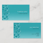 Wasser lässt frisches nasses Aqua fallen Visitenkarte (Vorne/Hinten)