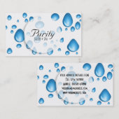 Wasser lässt Visitenkarte fallen (Vorne/Hinten)