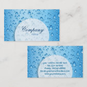 Wasser lässt Visitenkarte fallen (Vorne/Hinten)