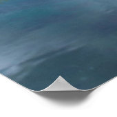 Wasser | Latemar-Gebirgskette Poster (Ecke)