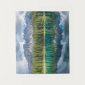 Wasser | Latemar-Gebirgskette Wandteppich (Vorderseite)