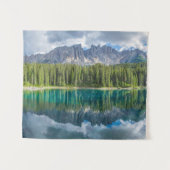 Wasser | Latemar-Gebirgskette Wandteppich (Vorderseite (Horizontal))