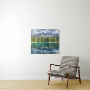 Wasser Latemar-Gebirgskette Wandteppich