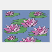 Wasser Liege Garten Blumen Geschenkpapier Set (Vorderseite)