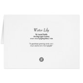 Wasser-Lilie (Rückseite Horizontal)