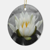 Wasser-Lilie BW-Blumen-Verzierung Keramik Ornament (Links)