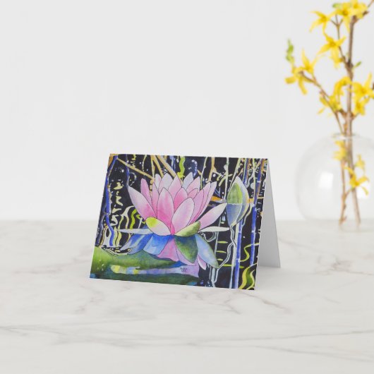 Wasser-Lilie Karte (Gelbe Blume)