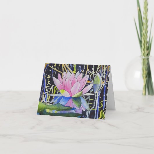 Wasser-Lilie Karte (Vorderseite)