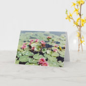 Wasser-Lilien 01 Karte (Gelbe Blume)