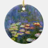 Wasser-Lilien 10 Keramik Ornament (Hinten)